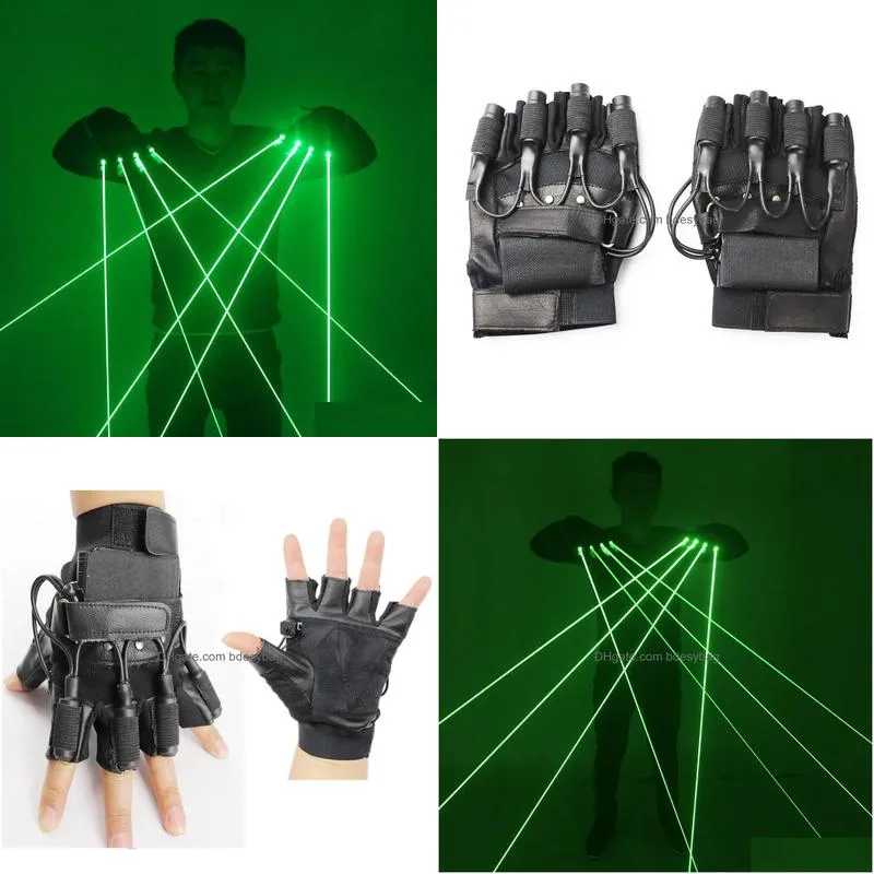 green laser party gloves flash finger dress up led robot suit glowing bar party music festival live atmosphere props