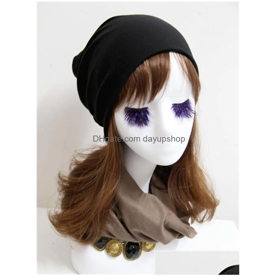 3 Colors Wholesale Scarf Hat Dual Purpose Versatile Hip-Hop Solid Color Plover For Men And Women Street Casual Drop Delivery Dhnkq