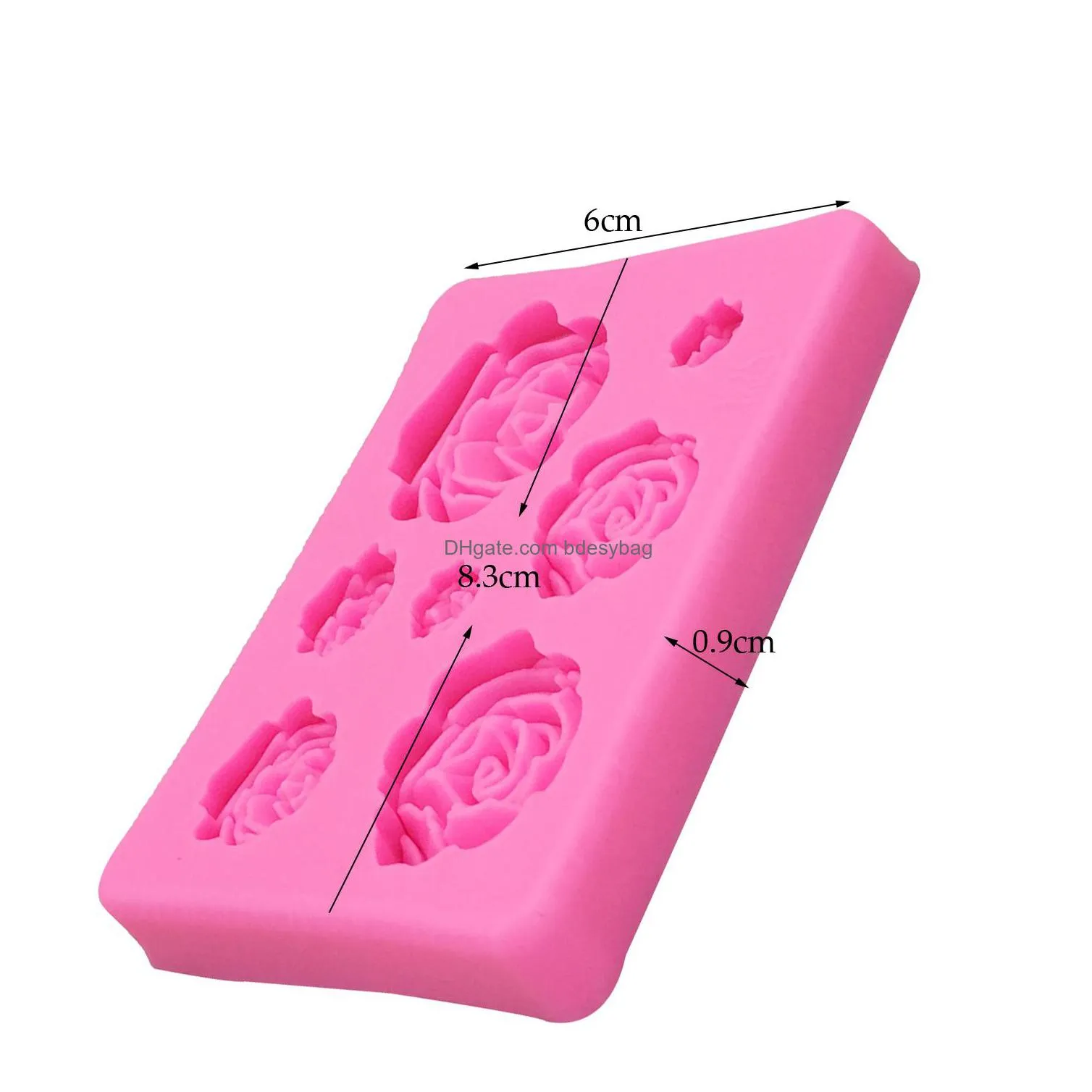 m1023 rose flowers silicone mould cake chocolate mold wedding decorating tools fondant sugarcraft