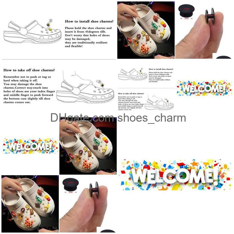 dog pizza fries food and wine charms accessories fit croc toy gifts slipper party xmas diy shoe buckle decoration