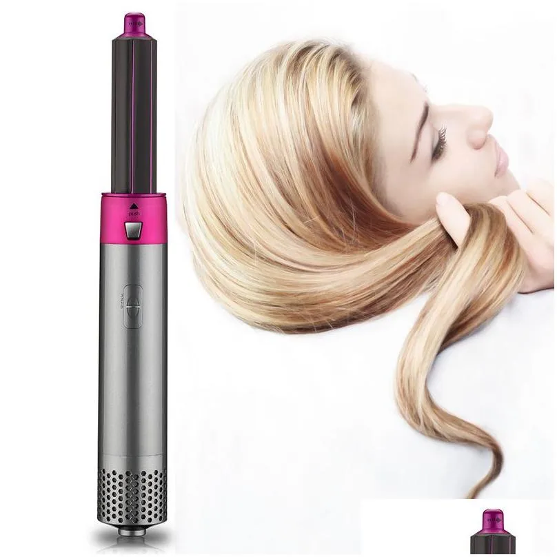 hair dryer curler 5 in 1 electric curling iron s rollers with and straightening brush 220624
