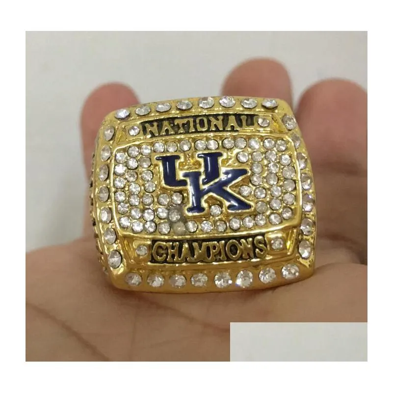 2012 university of kentucky wildcats national championship ring set souvenir fan men gift wholesale drop shipping