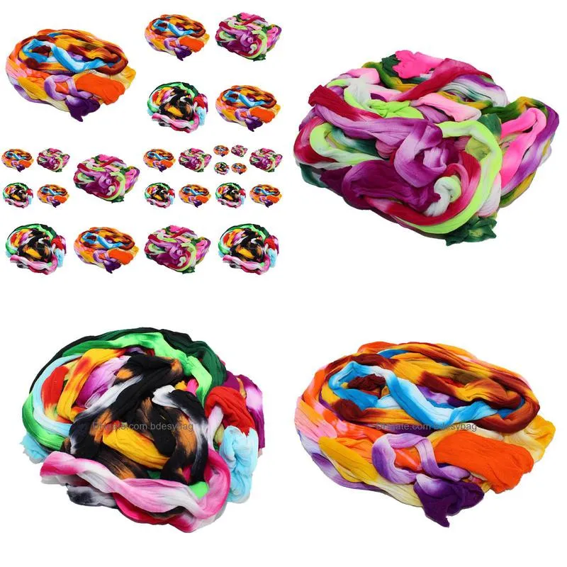 10pcs multicolor 10 double colors decor decoration nylon flower stocking making accessory