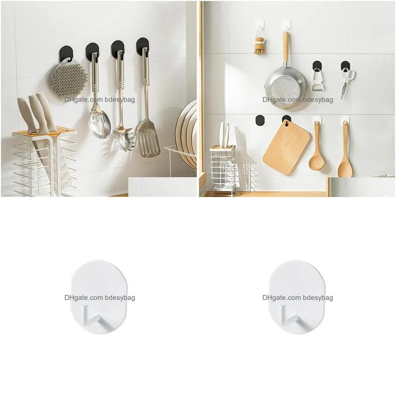 stainless steel single hook coat punch wallmounted bathroom kitchen metal clothes hook set