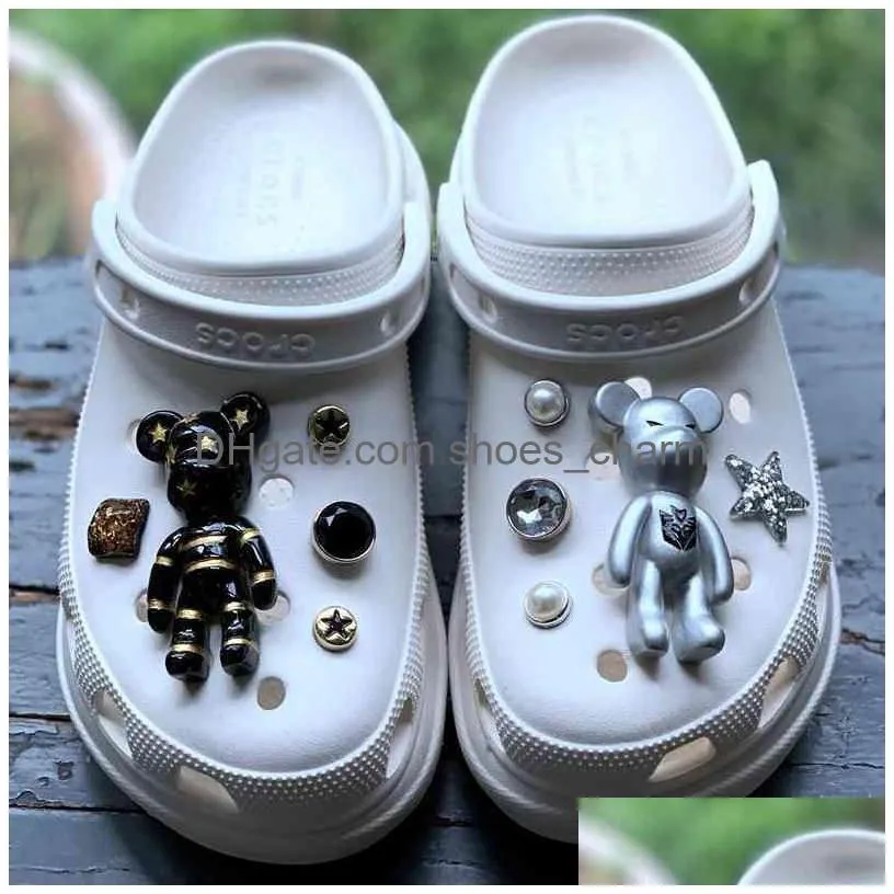 Silvery V for Vendetta Croc Charms Designer Metal Shoes Trend Buckle  Decaration for Croc JIBS Clogs Kids Boys Girls Gifts - AliExpress