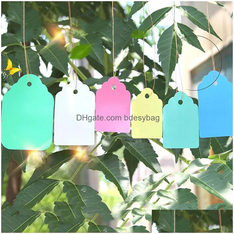 100 pcs/pack strip line gardening labels horticulture plant label tags tree signs plant hanging tags garment labels price tags