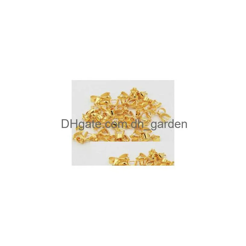 Other 100Pcs Gold Plated Bail Bale Pinch Clasp For Beads Pendant Findings Diy Jewelry Drop Delivery Jewelry Jewelry Findings Dhgarden Dh62D