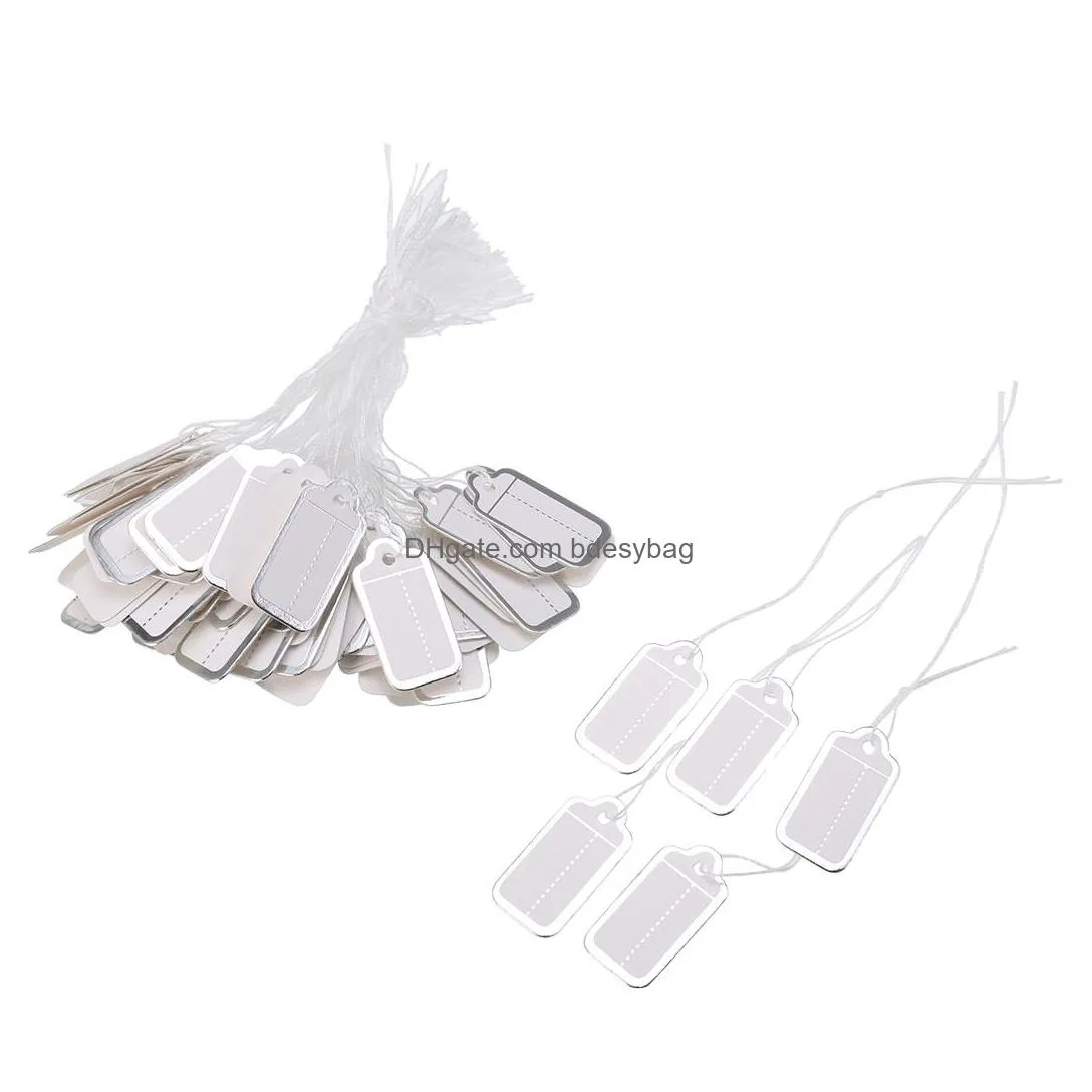 500pcs/set paper price tags head label jewelry clothing diy blank price hang tag gift card