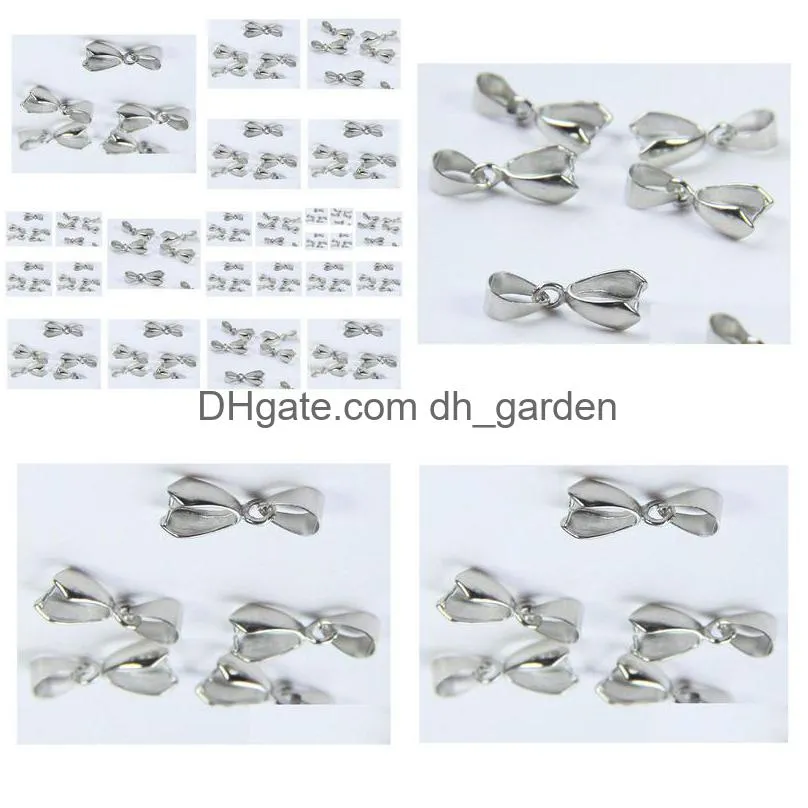 Other 100Pcs Sier Plated Bail Bale Pinch Clasp For Beads Pendant Findings Diy Jewelry Making Drop Delivery Jewelry Jewelry F Dhgarden Dhrbt