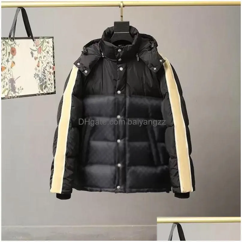 mens down jackets parka women luxury black puffer jacket premium casual outdoor winter warm thickened zipper khaki brown designer coats for male couple joint