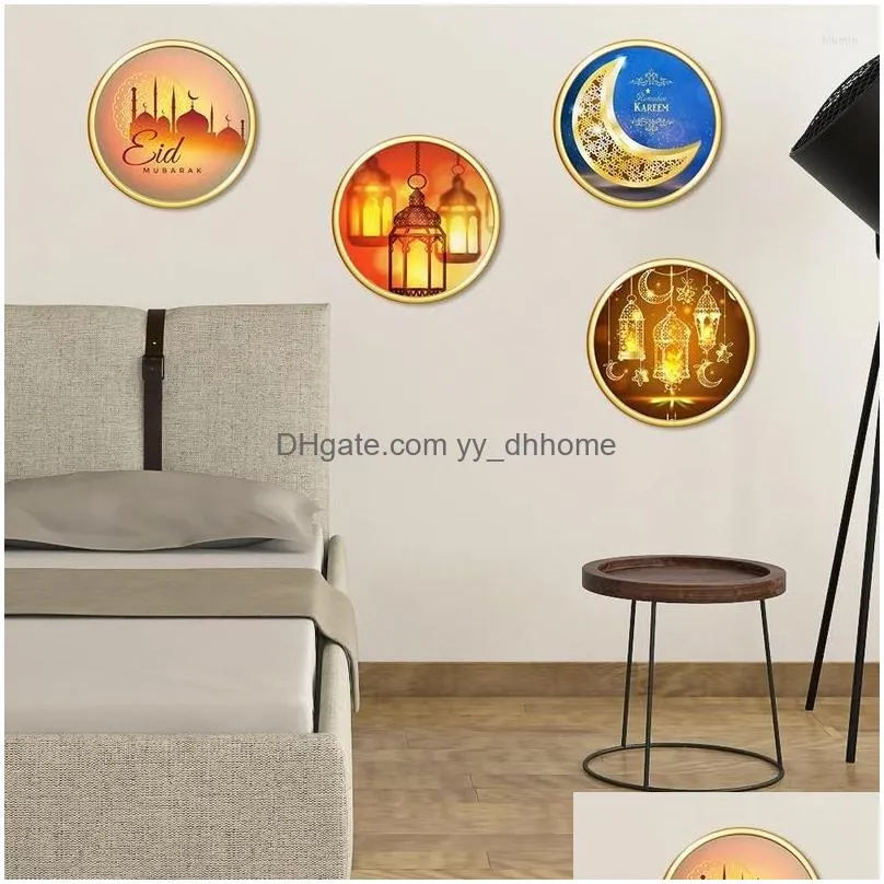 wall stickers 30x30cm removable eid muslim bedroom living room decoration art mural ramadan glass window sticker gifts