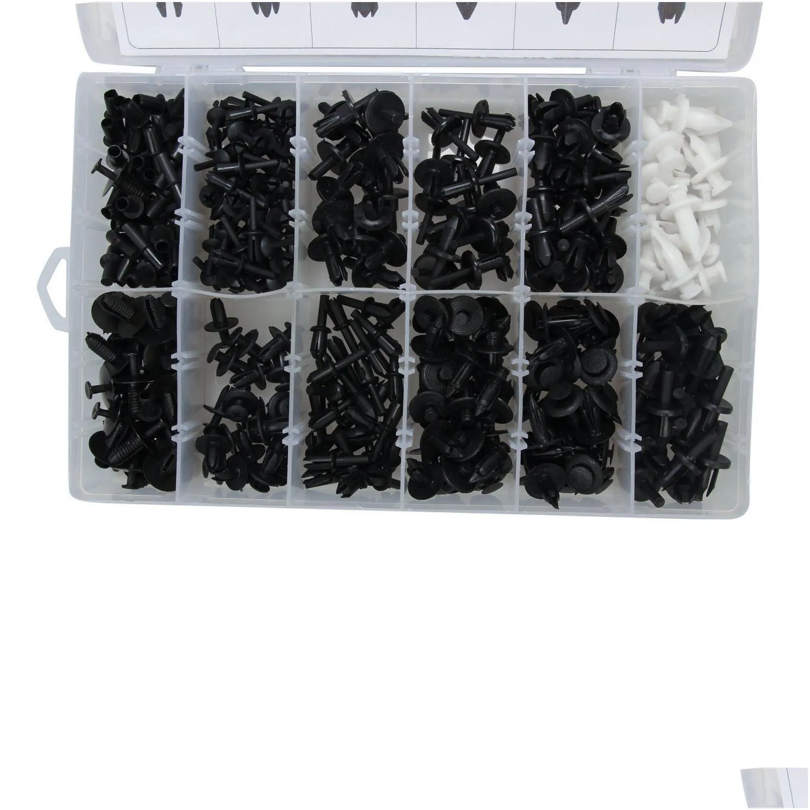 Fl Set 415Pcs Plastic Car Body Push Pin Rivet Fasteners Trim Moding Clip Screwdriver For Honda Drop Delivery Dhnpa