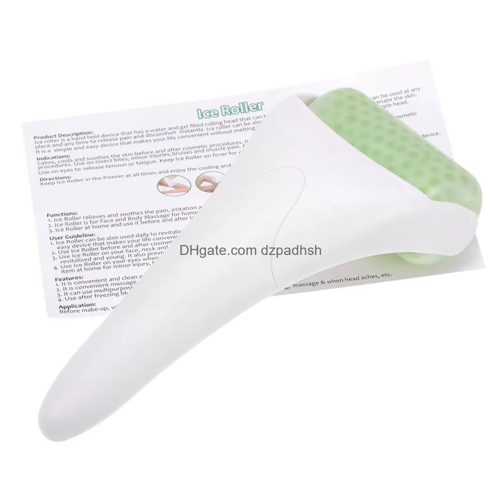 Ice Skin Roller Face Body Mas Derma Iced Wheel Prevent Wrinkles Anti Aging Abs Handle Drop Delivery Dhrv2