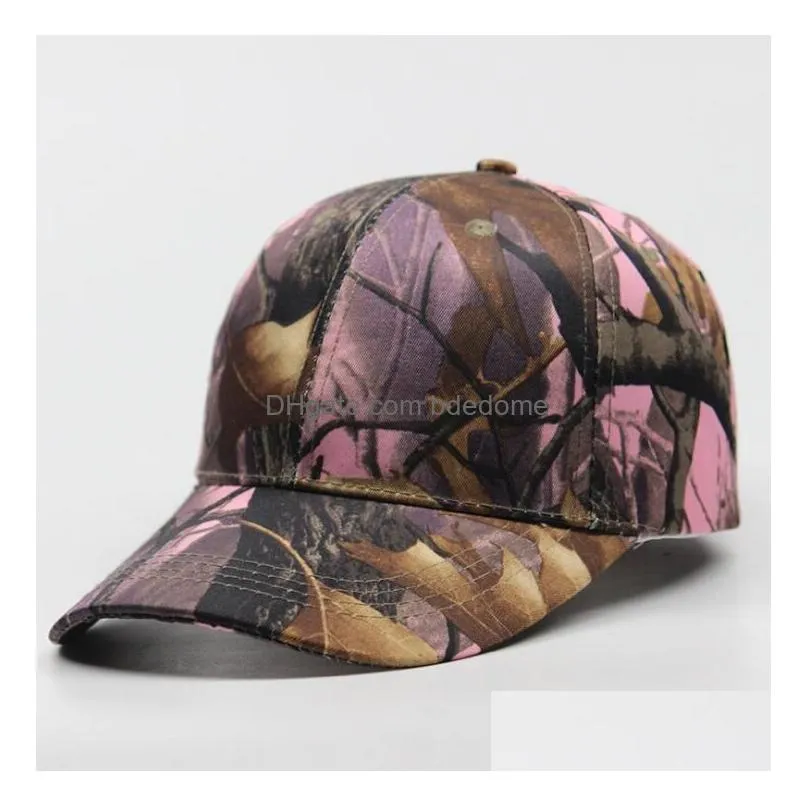4 Designs Forest Camouflage Sun Hat Golf Baseball Cap Cs Outdoor Combat Hats Adjustable Cotton Peaked Leisure Snapback Caps Drop Deliv Dhnsi