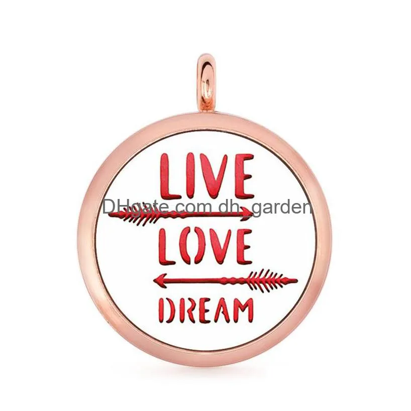 Lockets D1 Per Aromatherapy Essential Oil Diffuser Locket 30Mm Floating Pendant Felt Pad Randomly Ly As Drop Delivery Jewelr Dhgarden Dh7Zq