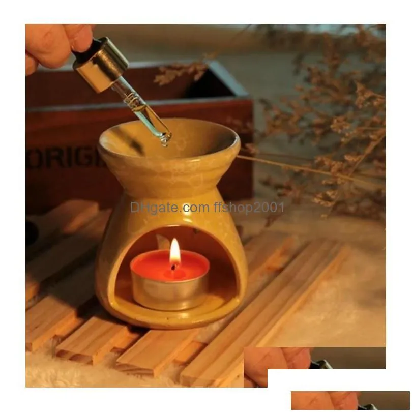 fragrance lamps creative aromatherapy stove ceramic oil hollow stars moon pattern  candle incense burners db534 drop delive