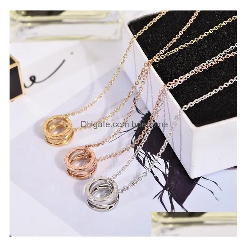 1Pcs Roman Numerals Necklace Goddess Pendant Collarbone Chain Fashion Accessories Nice Birthday Gift For Girl Ship Drop Delivery Dh3Vw