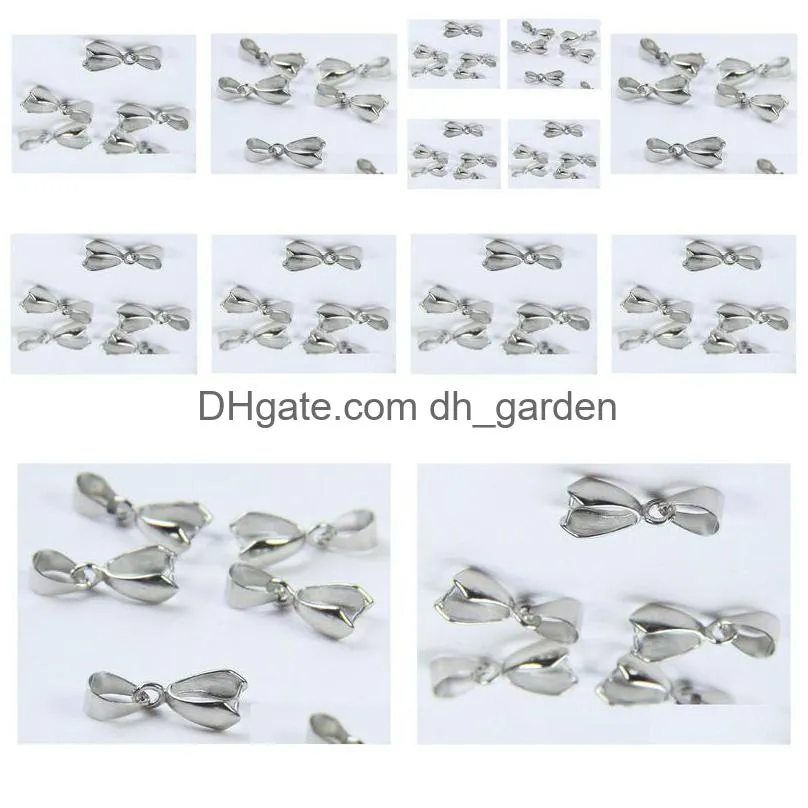 Other 100Pcs Sier Plated Bail Bale Pinch Clasp For Beads Pendant Findings Diy Jewelry Making Drop Delivery Jewelry Jewelry F Dhgarden Dhrbt