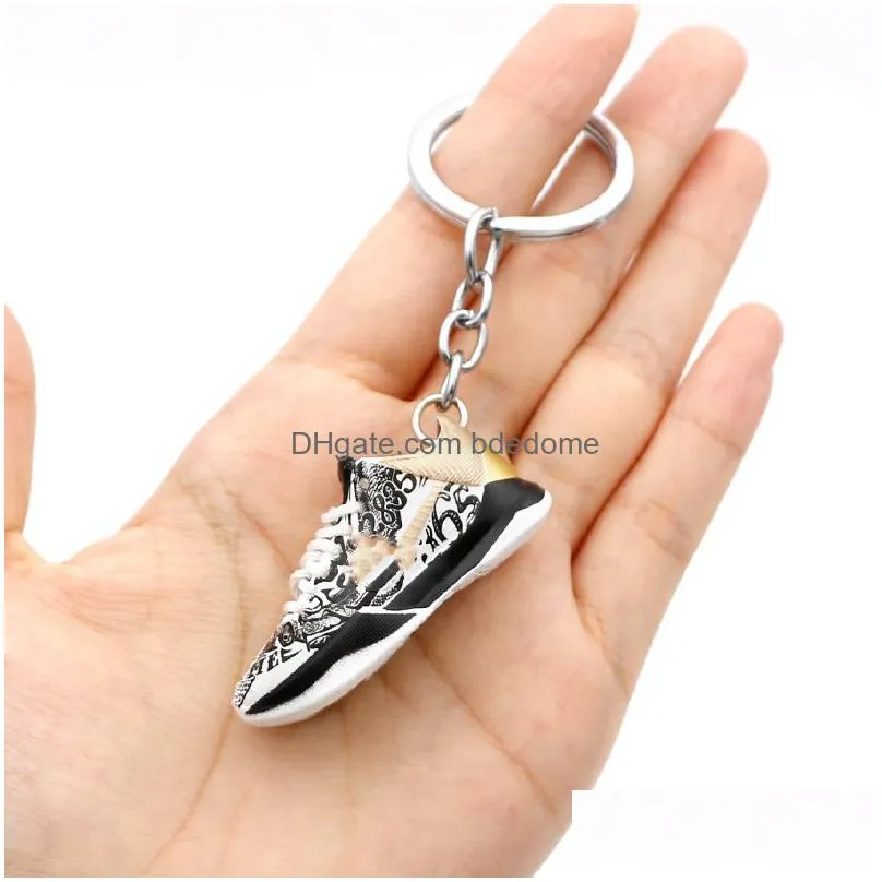 Fashion Brand Basketball Shoes Keychains Trendy 37 Styles Pvc Sport Shoe Key Chain Cute Mini Keychain Classic Accessories Drop Deliver Dh0D8