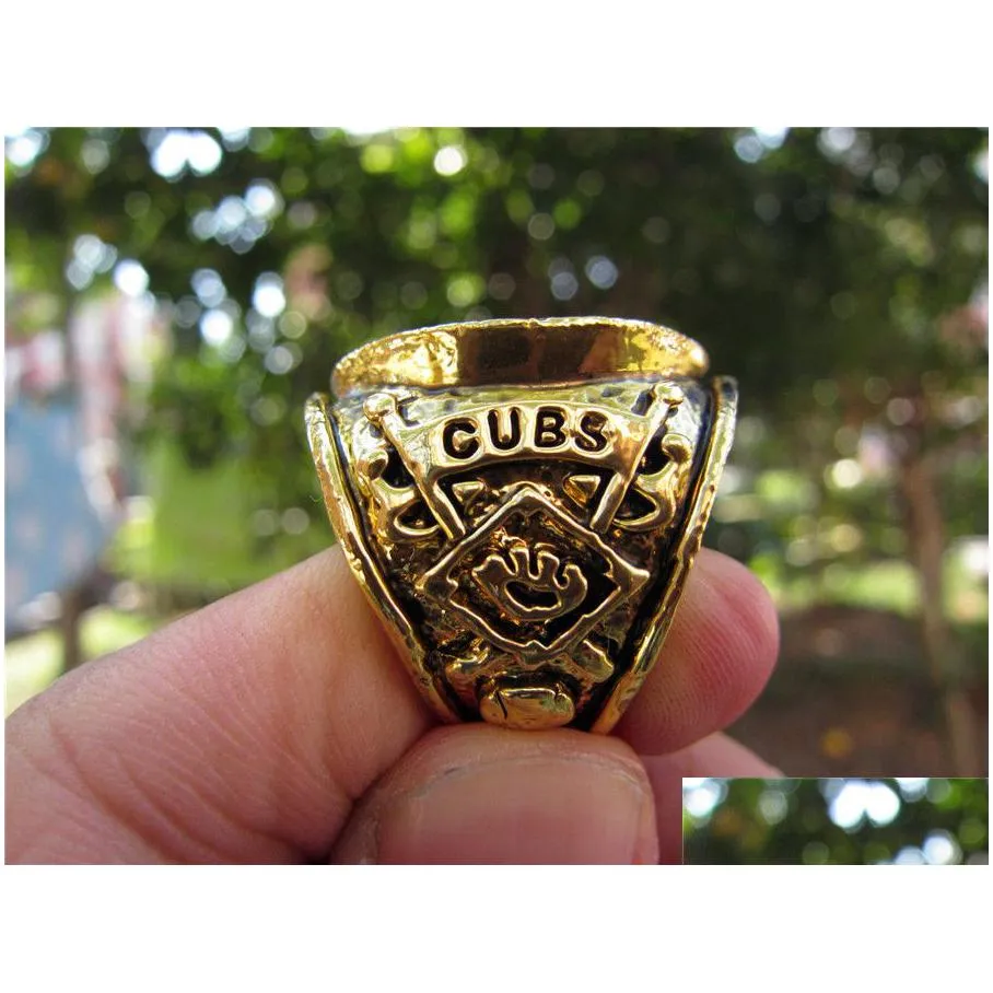 1908 cubs world baseball championship ring souvenir men fan gift 2019 wholesale drop shipping