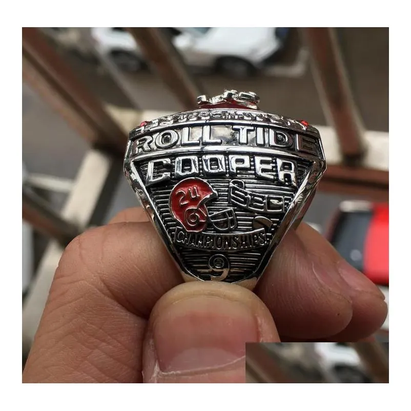 newest alabama 2014 roll tide national college football championship ring souvenir men fan gift 2019 wholesale drop shipping