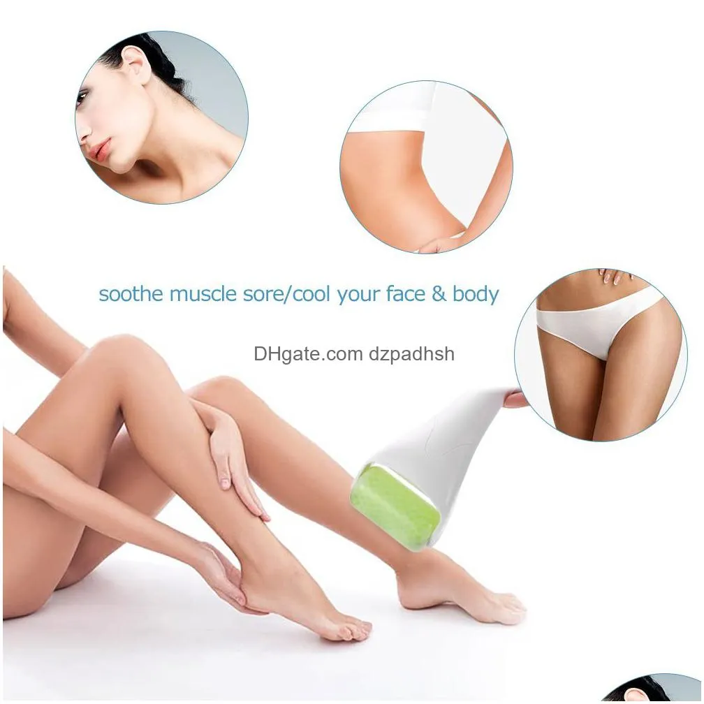 Ice Skin Roller Face Body Mas Derma Iced Wheel Prevent Wrinkles Anti Aging Abs Handle Drop Delivery Dhrv2