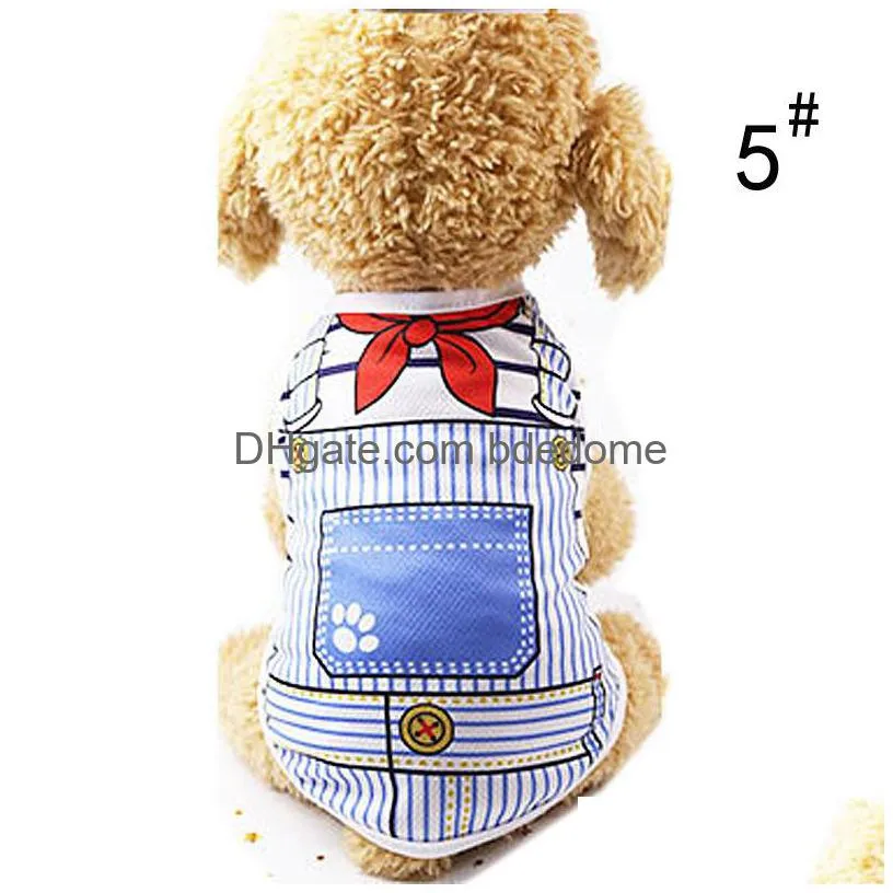 cute dog apparel pet dogs clothes cat t-shirt vest small cotton puppy soft coat jacket summer apparel extra chihuahua clothing costume pets