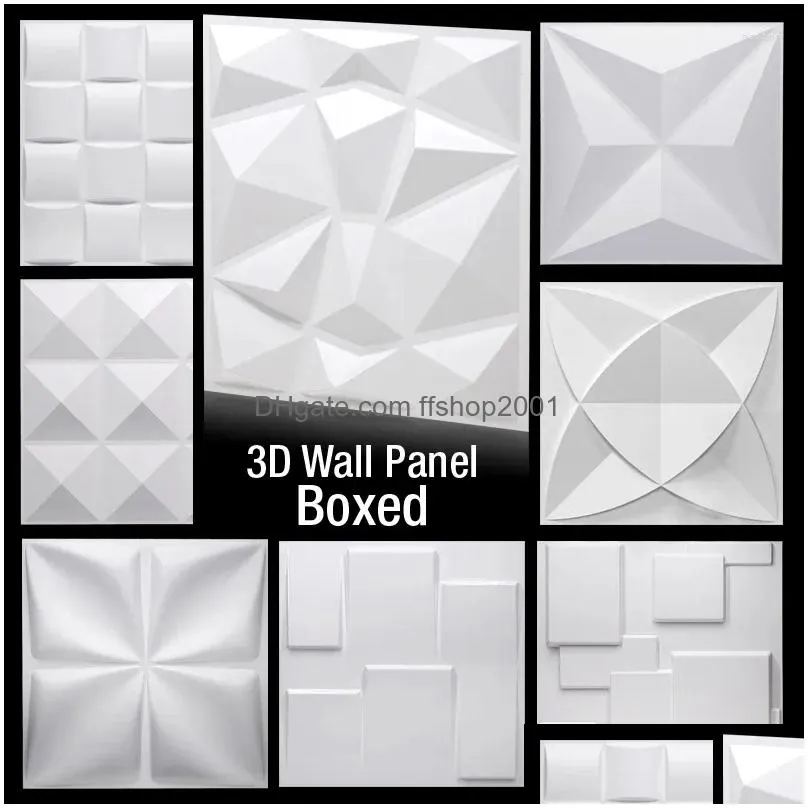 wallpapers 30cm 3d plastic molds for tile panels mold plaster wall stone art decor form panel sticker ceiling
