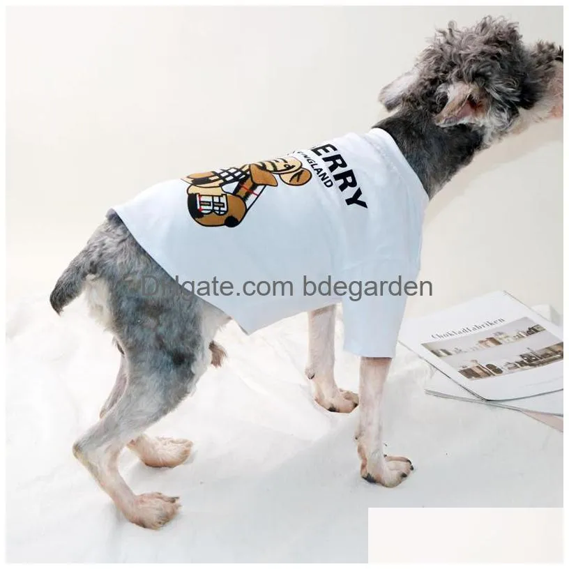 dog shirts lovely bear designer pet clothes summer dog apparel for small dogs chihuahua yorkies bulldog