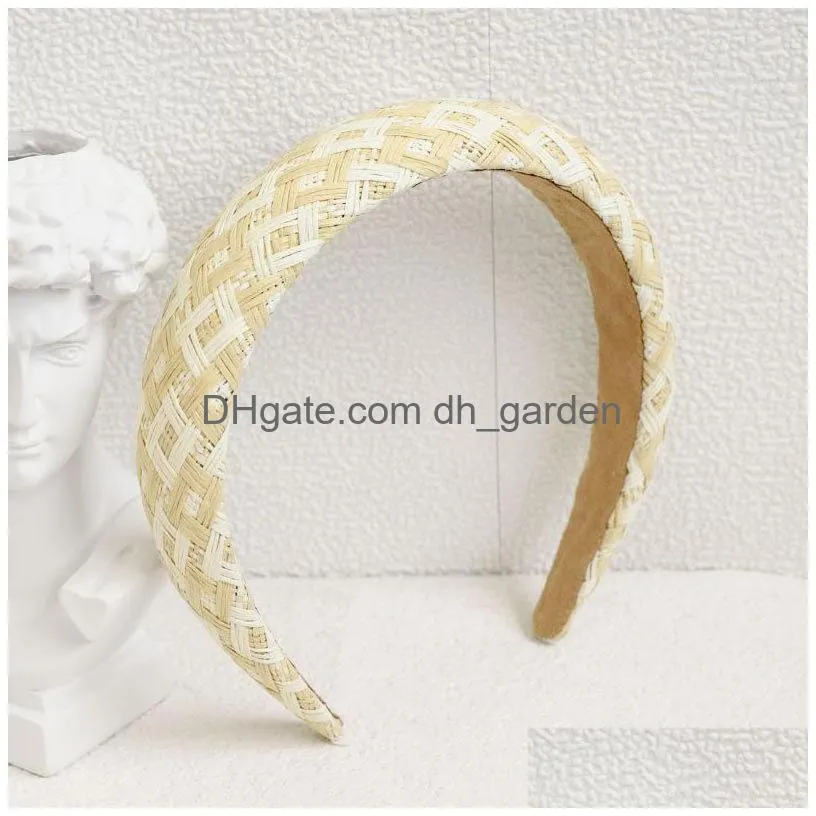 Headbands 2021 Summer Sponge St Braided Bezel Hair Accessories Women Headband Hairband Opaska Do Wlosow Drop Delivery Jewelry Dhgarden Dhjrs