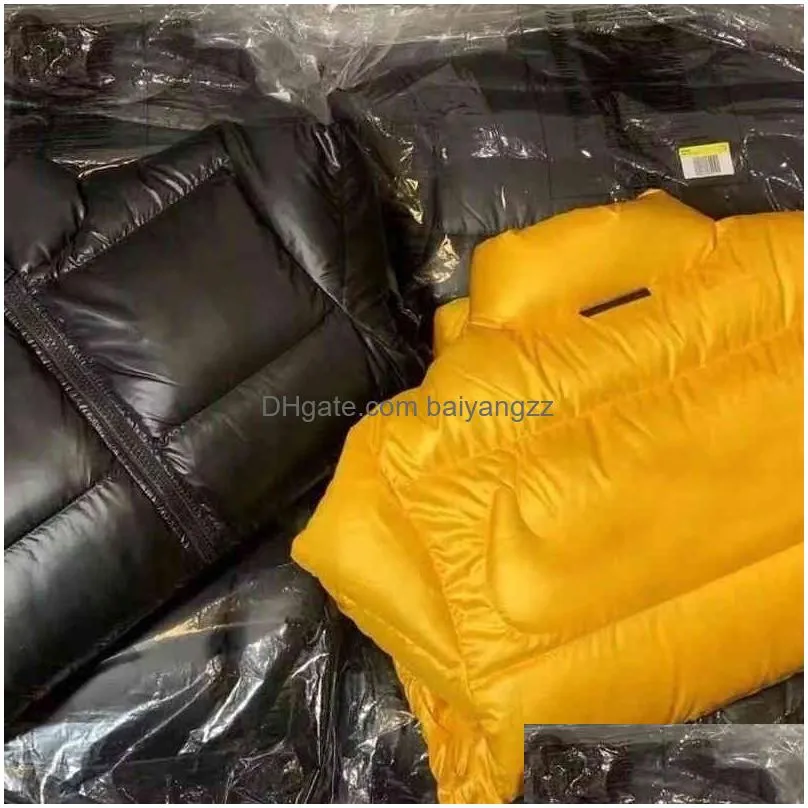 winter yellow down jacket mens nocta designer down coat back big thickened bread jacket men and women fashion warm 628ess