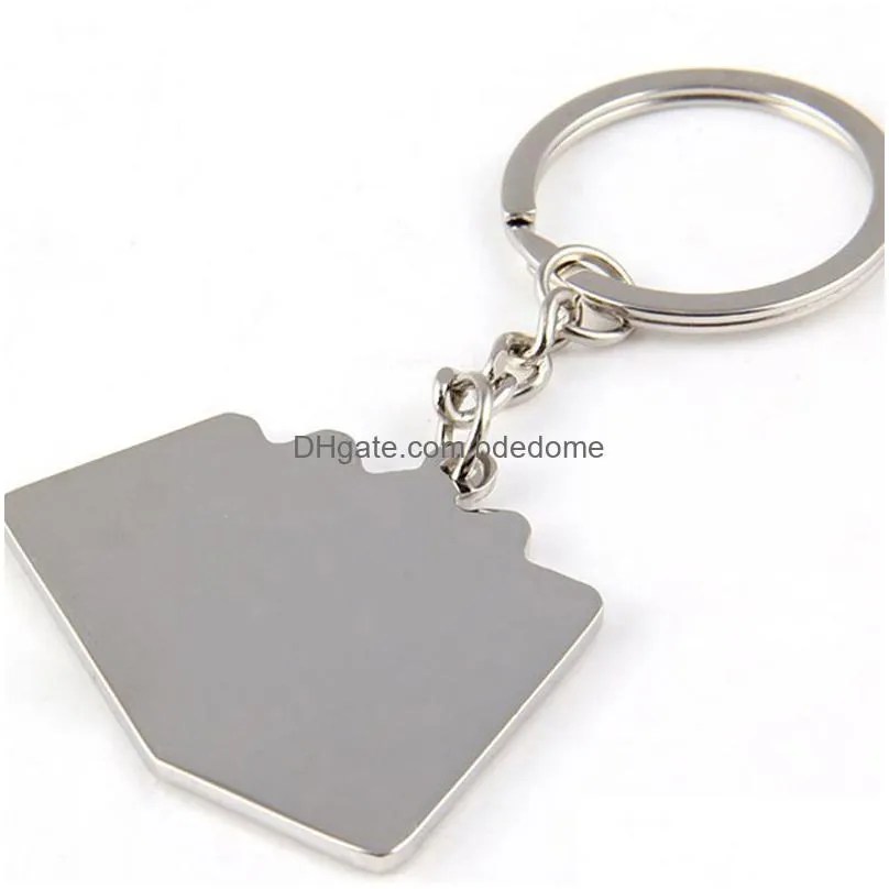 Poker Flush Key Chain Metal Creative Hearts Drop Delivery Dh2Dr