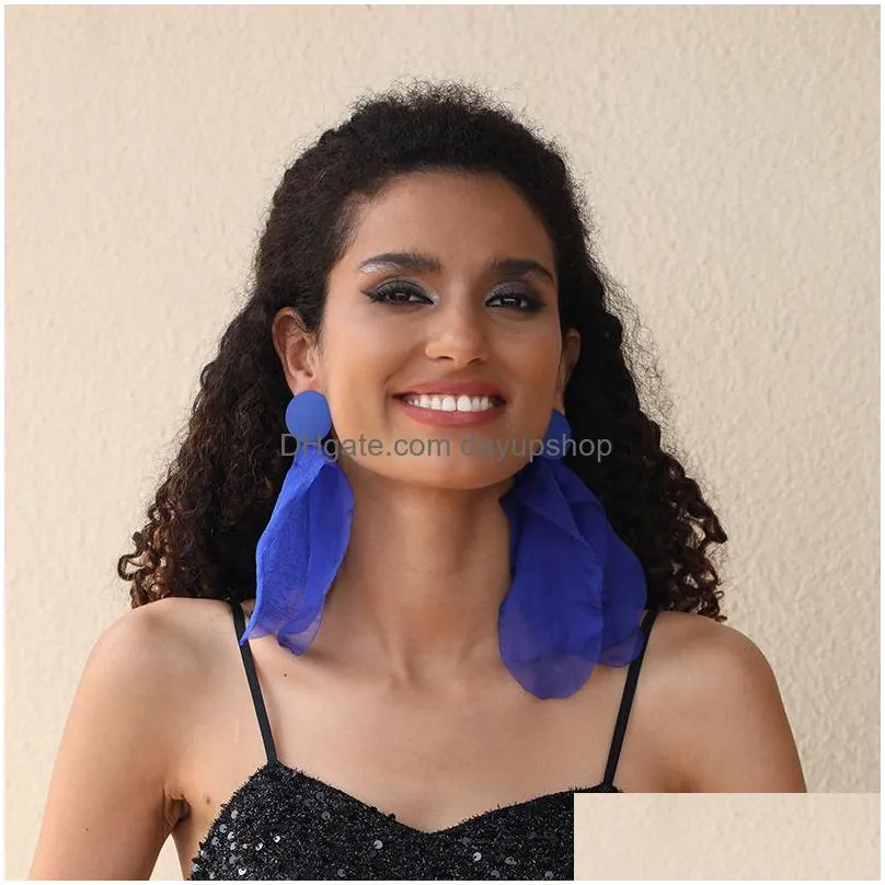 Fashion Exaggerated Blue Earrings High Class Long Fringe Holiday Gifts For Drop Delivery Dhvro