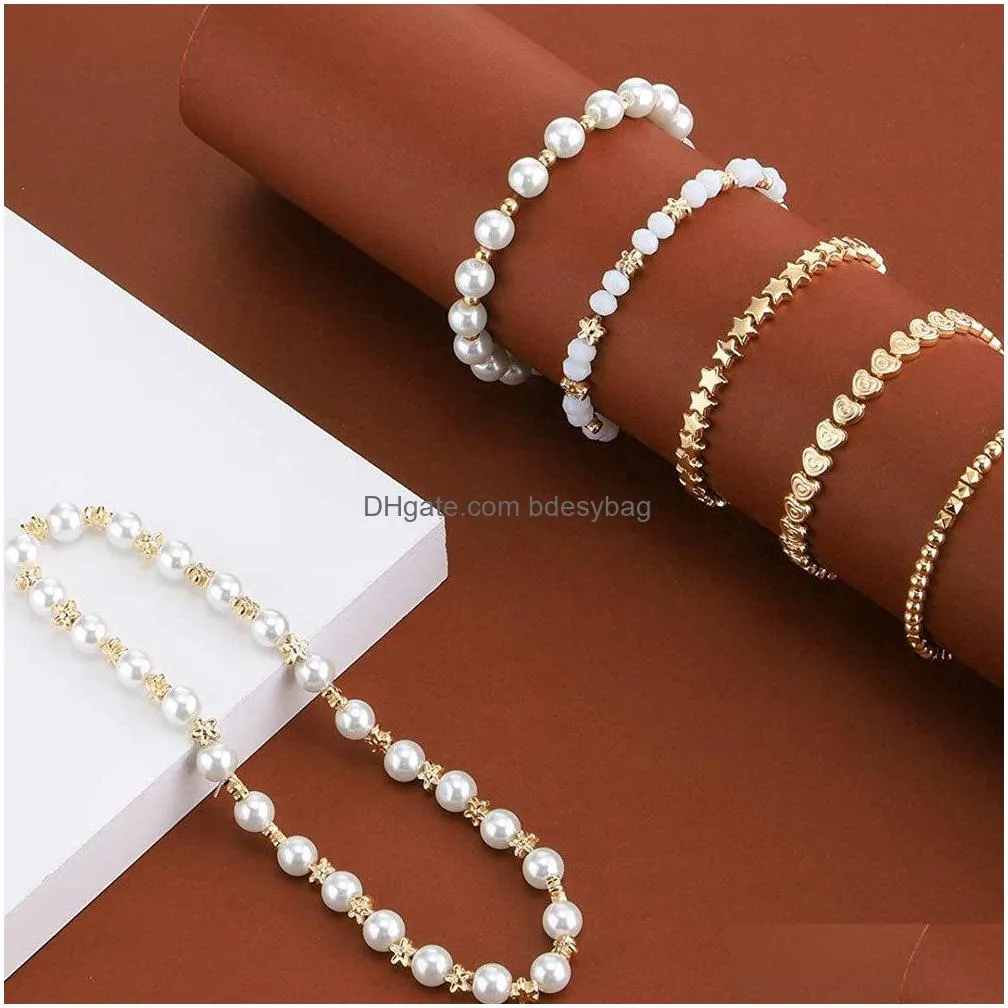 24 grid color straight hole imitation pearl abs with hole plastic bead diy bag accessories string beads materials