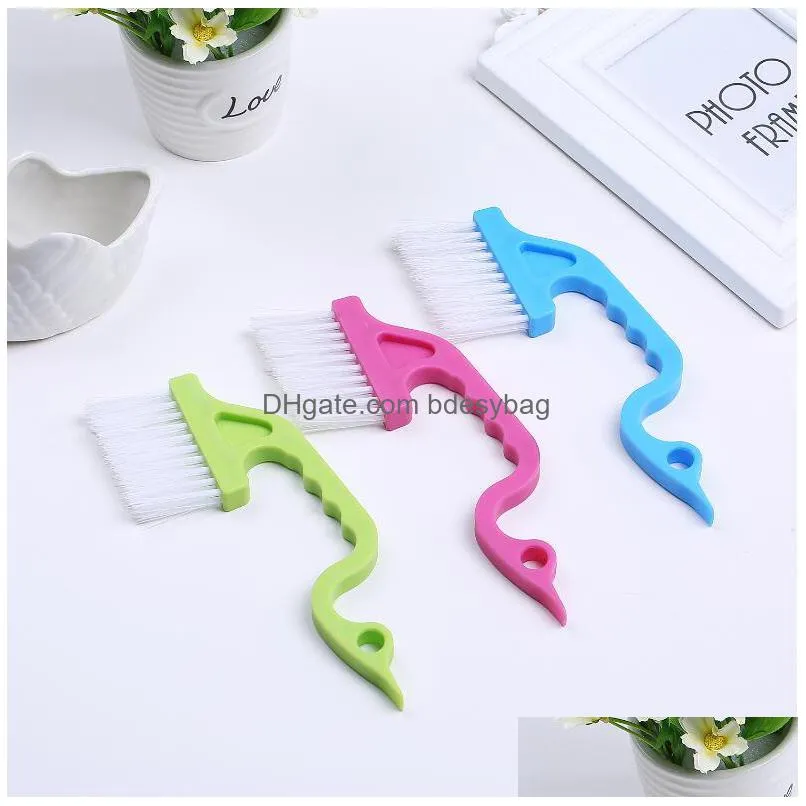 sticky clean brushes 1pcs handheld groove gap cleaning tools door window track kitchen brushes home