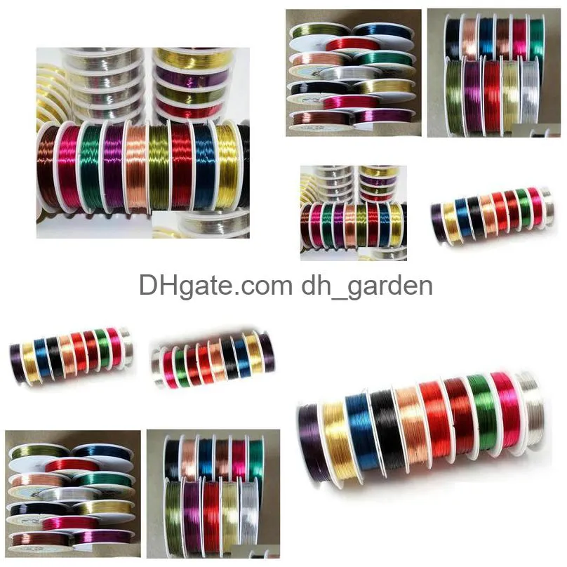 Cord & Wire New 21Roll Special Copper Wire Craft Bead Wrap Jewelry Making Cord Drop Delivery Jewelry Jewelry Findings Compone Dhgarden Dhabk