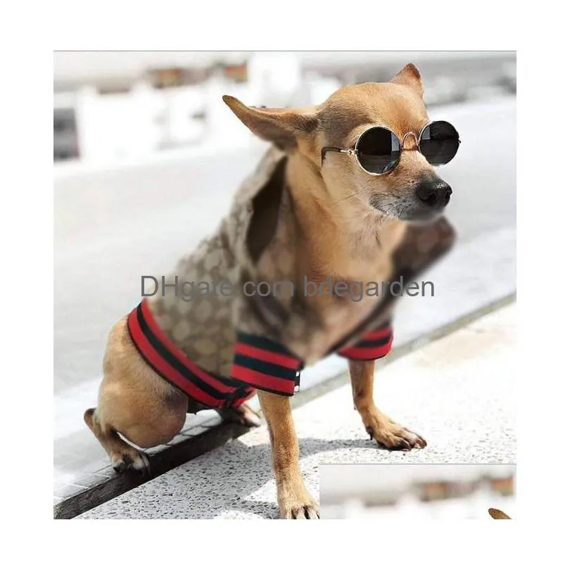 outdoor pet dog apparel classic pattern fashion adjustable pet harnesses coat cute teddy hoodies suit small collar accessor