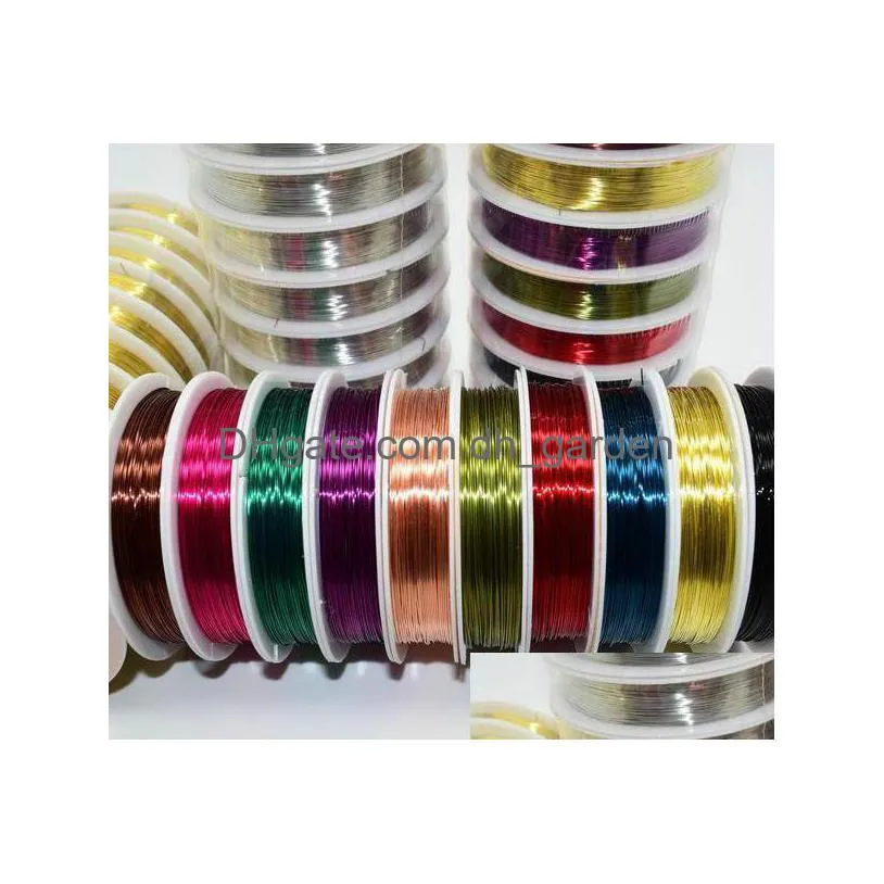 Cord & Wire New 21Roll Special Copper Wire Craft Bead Wrap Jewelry Making Cord Drop Delivery Jewelry Jewelry Findings Compone Dhgarden Dhabk