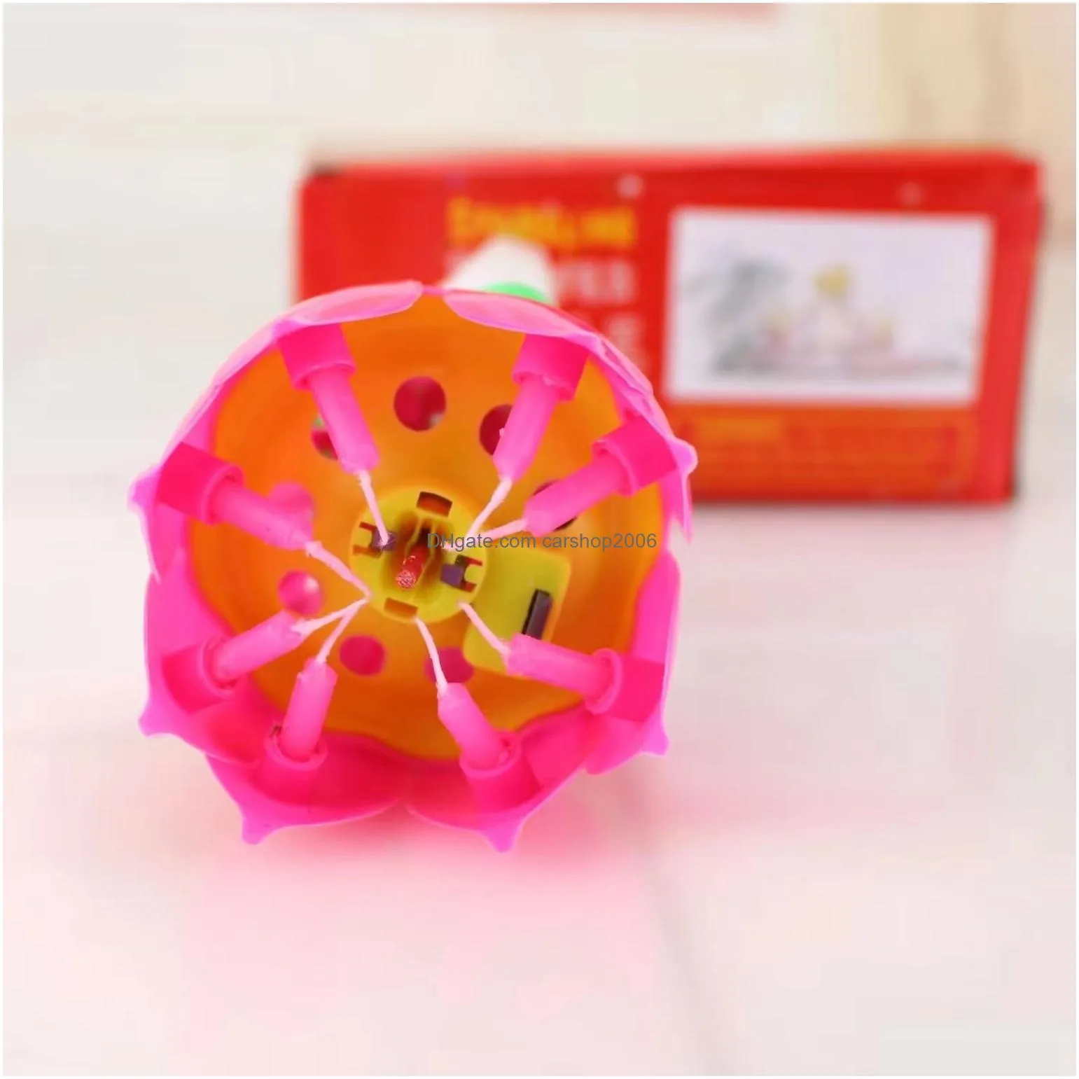 lotus music candle lotus singing birthday party cake music flash flower candles cakes accessories home decorations c5