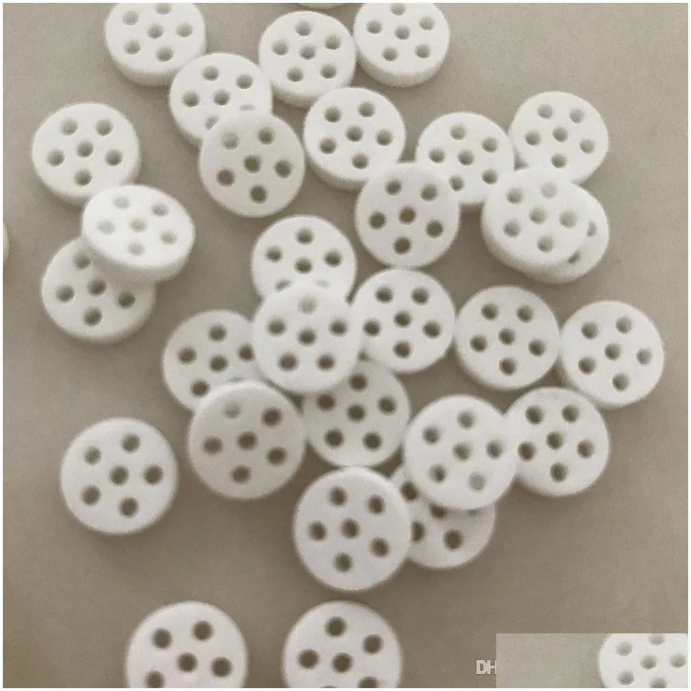 ceramic screen smoking filter screen glass bowl smoking honeycomb disk hand pipe filter screen 6 holes dia 8mm x thick 2mm