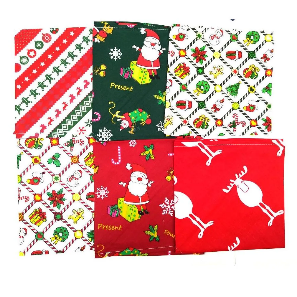 christmas dog bandanas festival day dog apparel santa claus triangle pet bib adjustable pets bandana soft puppy kerchief for small medium dogs snowman bell