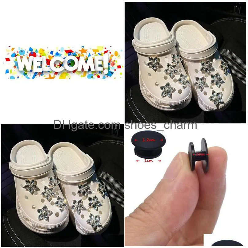 sakura diamond charms girl fit croc accessories wristbands toy backpack cute gifts pvc xmas slipper shoe buckle party