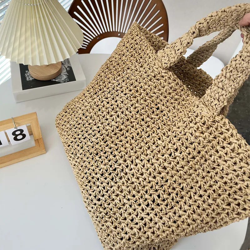 23ss Designer Beach bag luxury tote bag crochet classic shopping handbags women palin with letters handbag Large Capacity ladies sac