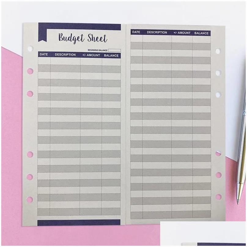 expense tracker budgets sheets money trackers party favor for cash budget binder envelopes inserts and budget planner 171x87mm