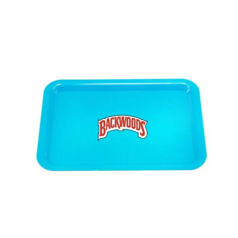 smoking accessories backwdoos plastic cigarette tray degradable plastic mini container 18x12cm directions reel cartoon pattern household