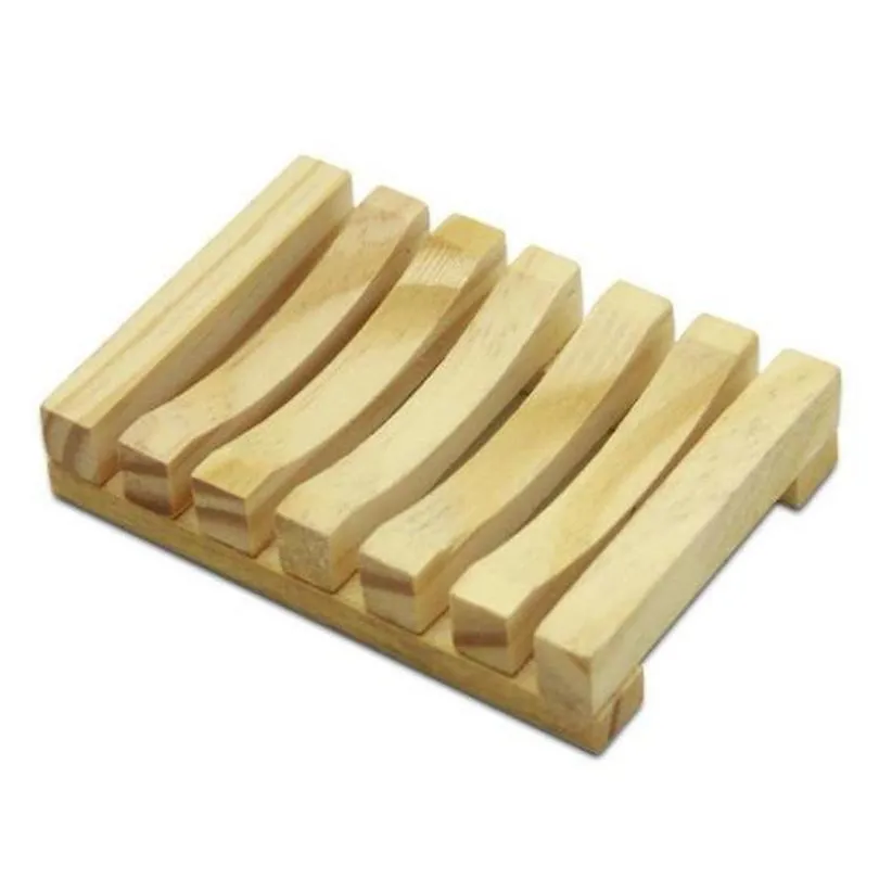 bamboo soap dishes wooden tray holder storage rack plate box container for bath shower bathroom