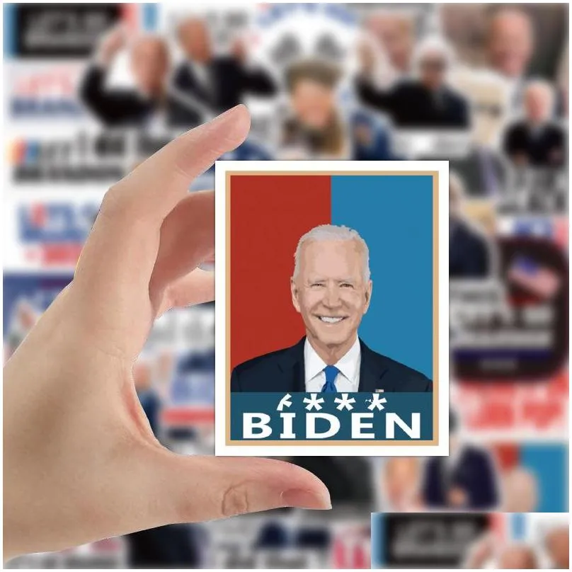 waterproof luggage sticker 50pcs/set i did that joe biden cartoon funny graffiti stickers for laptop diy case car skateboard helmet motorcycle home decal gifts