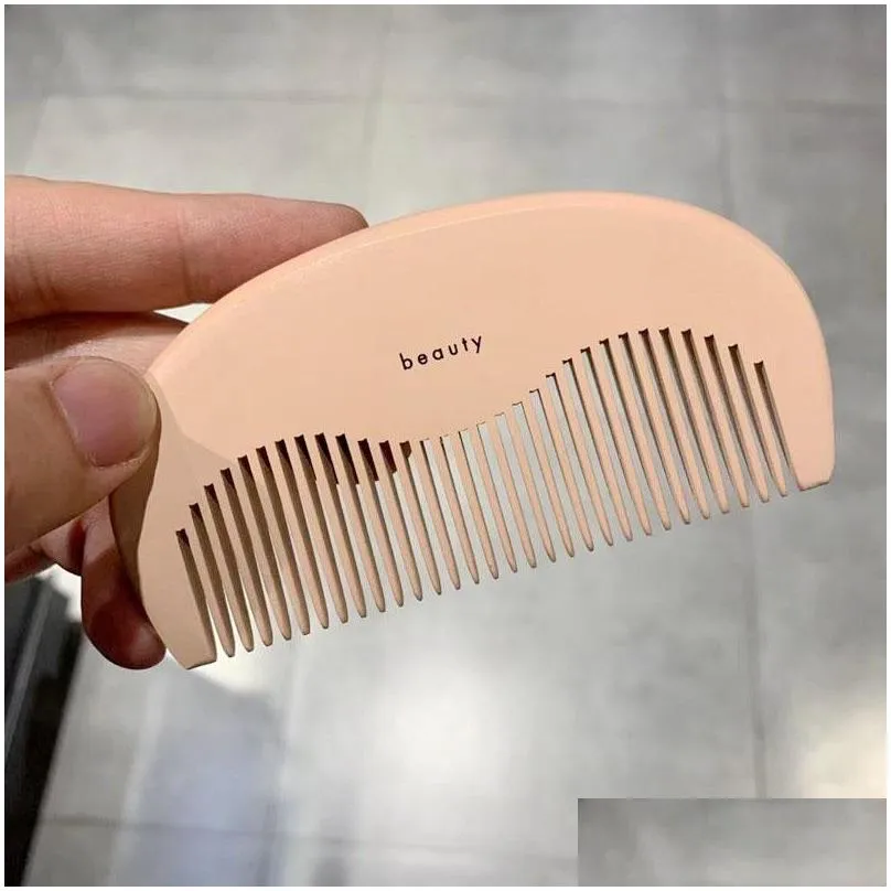 fashion brand designer wooden comb hair brushes pocket wood combs massage brushes care styling tool