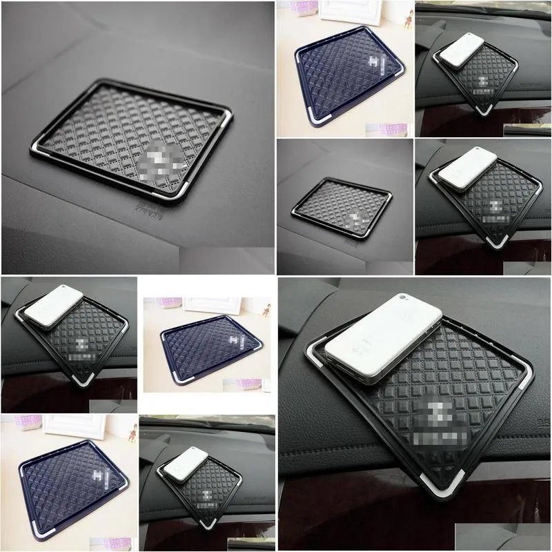 wholesale fashion items storage mat c style black silicone pad nonslip mat / car cup mat vip gift