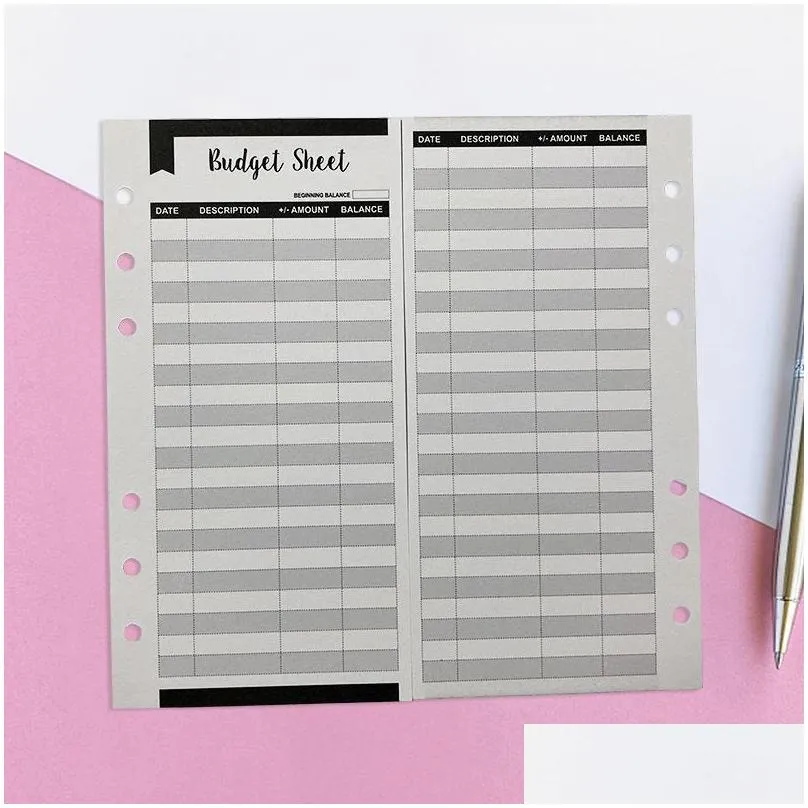 expense tracker budgets sheets money trackers party favor for cash budget binder envelopes inserts and budget planner 171x87mm